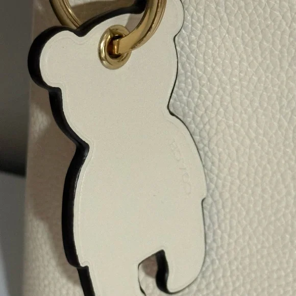 COACH Chalk Double Zip Lyla Purse/Wristlet Set with Bear Charm - Picture 3 of 16